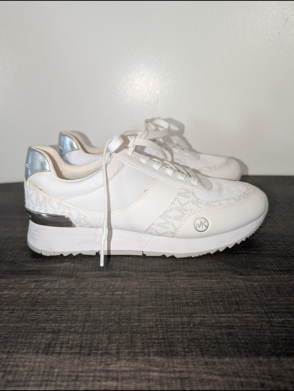 Michael Kors White Logo-Accent Women's Sneakers